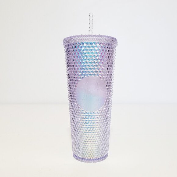 Starbucks Iridescent Studded Bling Venti Coffee Cold Tumbler 24 oz with Straw - Picture 1 of 5